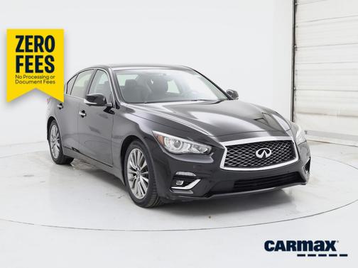 Black 2023 INFINITI Q50 Luxe