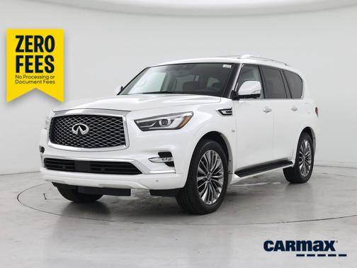 White 2019 INFINITI QX80 Luxe