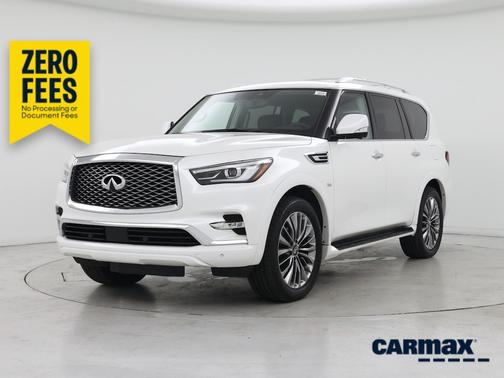 White 2019 INFINITI QX80 Luxe