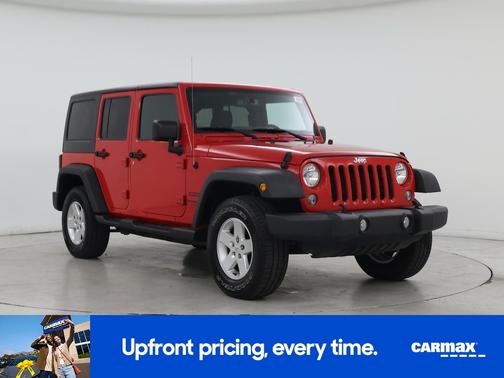 Red 2018 Jeep Wrangler Unlimited Sport S
