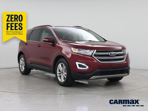 Red 2016 Ford Edge SEL