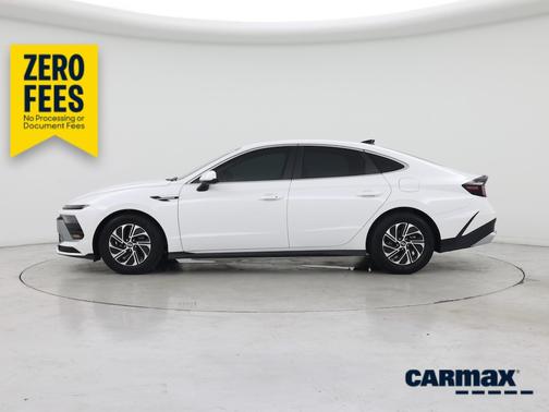 White 2026 Hyundai SONATA Hybrid Blue