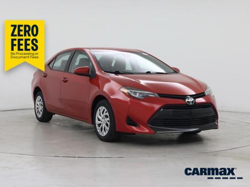 Red 2018 Toyota Corolla LE