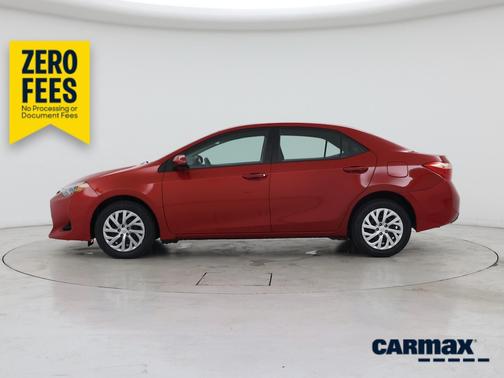 Red 2018 Toyota Corolla LE