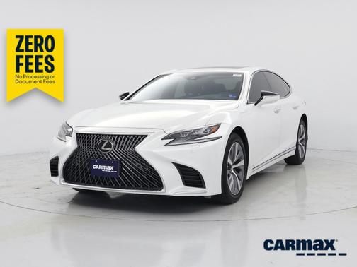 White 2019 Lexus LS 500