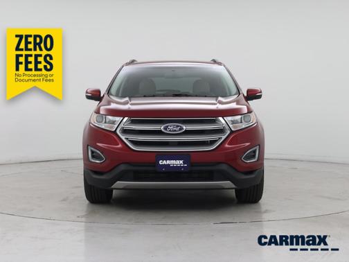 Red 2017 Ford Edge SEL