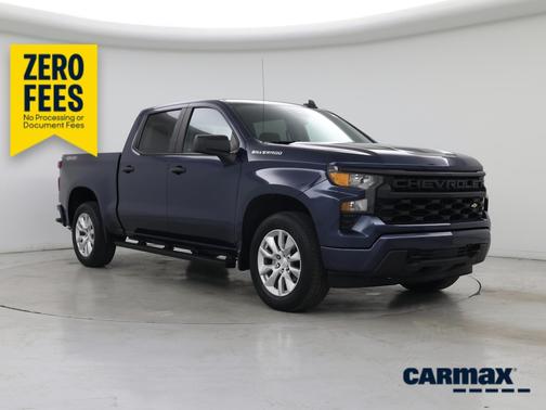 Blue 2022 Chevrolet Silverado 1500 Custom