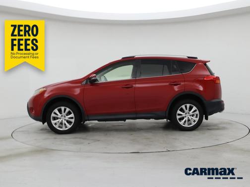 Red 2015 Toyota RAV4 Limited