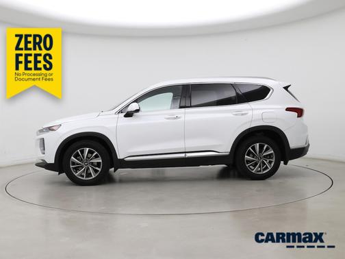 White 2020 Hyundai SANTA FE SEL