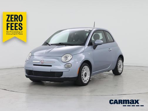 Blue 2015 FIAT 500 Pop