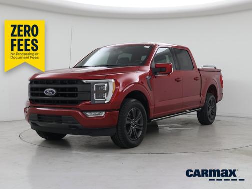 Red 2021 Ford F-150 Lariat
