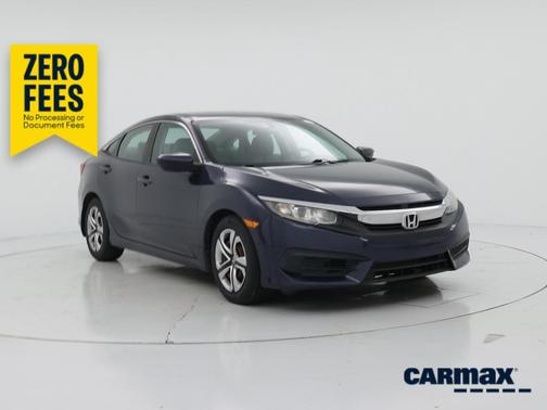 Blue 2017 Honda Civic LX
