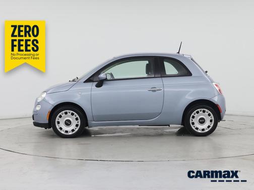 Blue 2015 FIAT 500 Pop