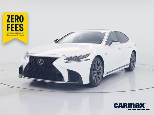 White 2019 Lexus LS 500 F-Sport