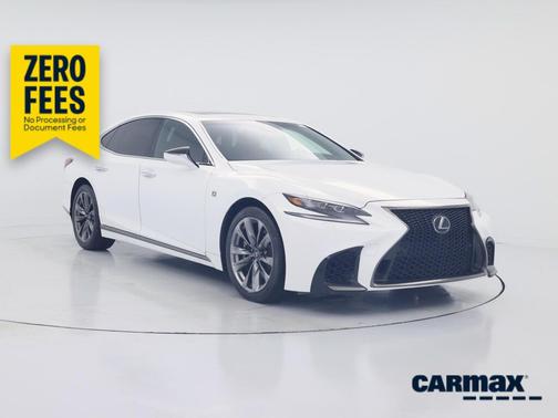 White 2019 Lexus LS 500 F-Sport