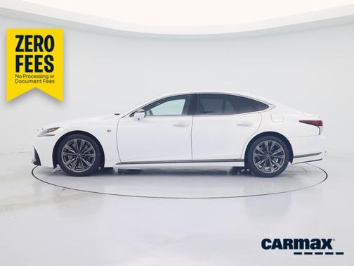 White 2019 Lexus LS 500 F-Sport