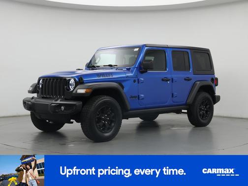 Blue 2021 Jeep Wrangler Unlimited Willys