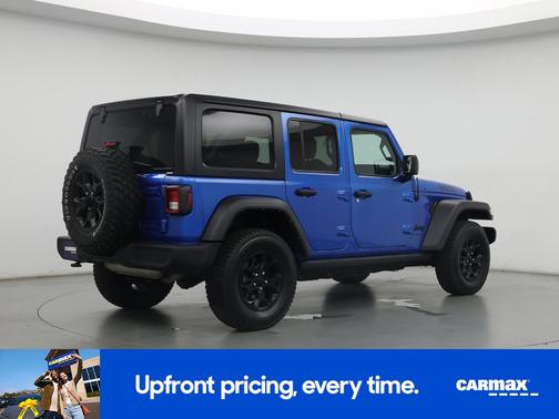 Blue 2021 Jeep Wrangler Unlimited Willys