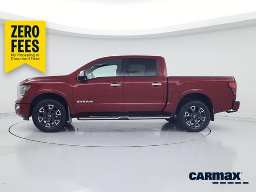 Burgundy 2022 Nissan Titan Platinum Reserve