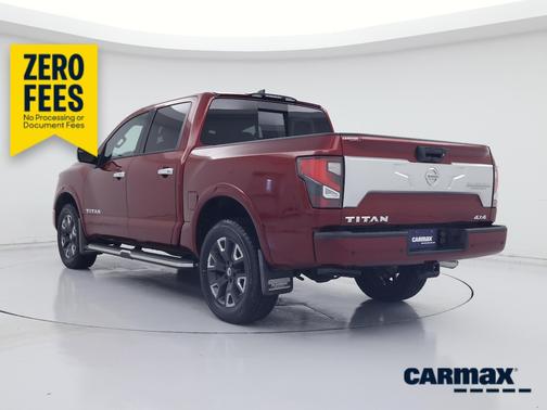 Burgundy 2022 Nissan Titan Platinum Reserve