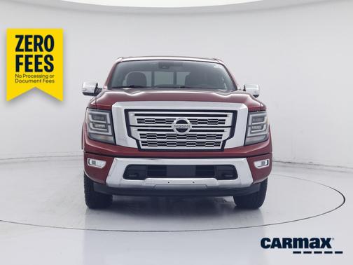 Burgundy 2022 Nissan Titan Platinum Reserve