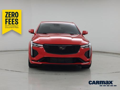 Red 2020 Cadillac CT4 V