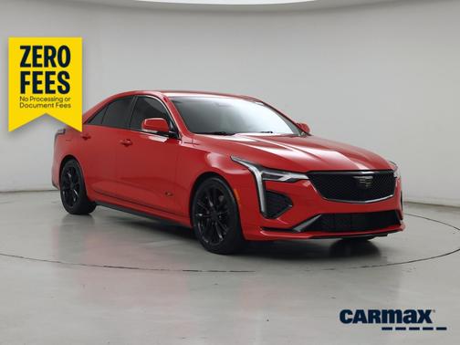 Red 2020 Cadillac CT4 V