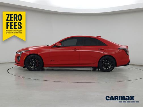 Red 2020 Cadillac CT4 V