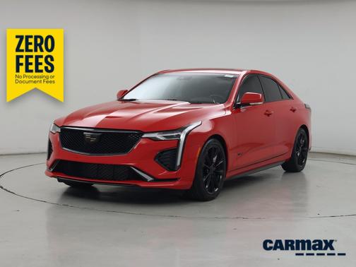 Red 2020 Cadillac CT4 V