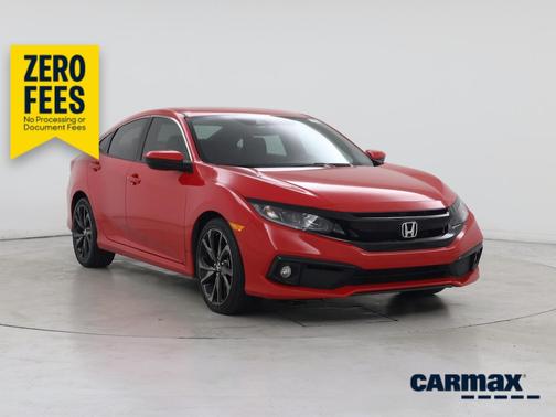 Red 2021 Honda Civic Sport