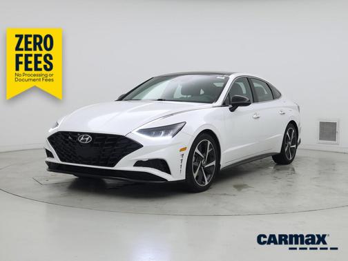 White 2021 Hyundai SONATA SEL Plus