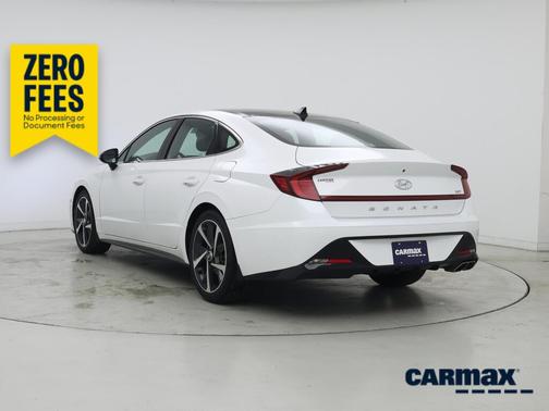 White 2021 Hyundai SONATA SEL Plus