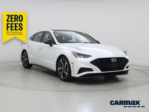 White 2021 Hyundai SONATA SEL Plus