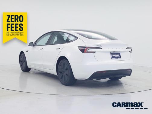 White 2025 Tesla Model 3 Long Range