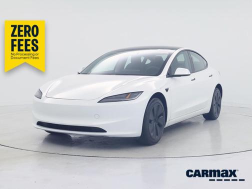 White 2025 Tesla Model 3 Long Range