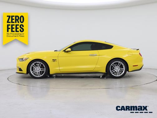 Yellow 2016 Ford Mustang GT Premium