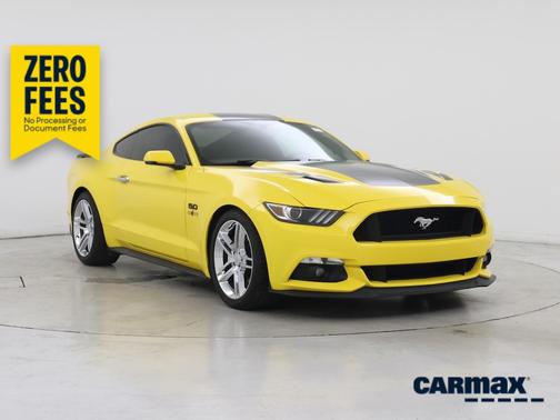 Yellow 2016 Ford Mustang GT Premium