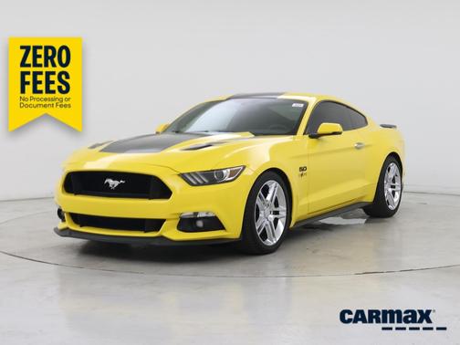Yellow 2016 Ford Mustang GT Premium