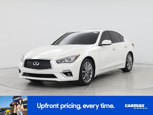 White 2022 INFINITI Q50 Luxe
