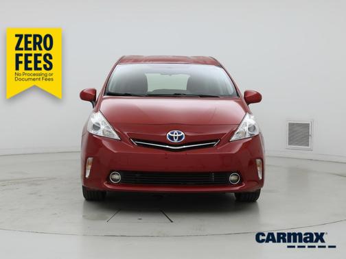 Red 2014 Toyota Prius v Three