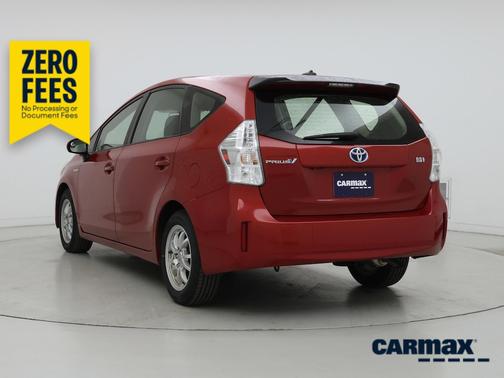 Red 2014 Toyota Prius v Three