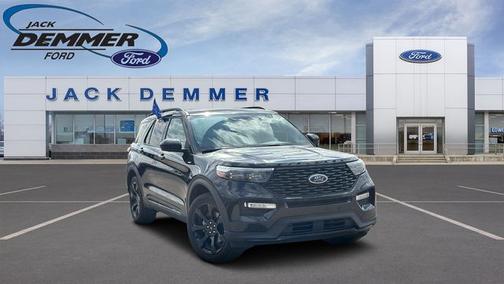AGATE BLACK METALLIC 2024 Ford Explorer ST-LINE