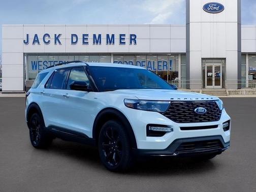 STAR WHITE MET TRI-COAT 2024 Ford Explorer ST-LINE