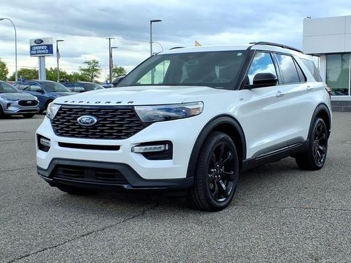 STAR WHITE MET TRI-COAT 2024 Ford Explorer ST-LINE