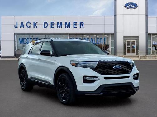 STAR WHITE MET TRI-COAT 2024 Ford Explorer ST-LINE