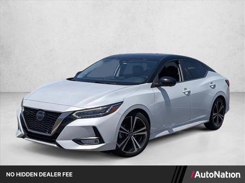 Aspen White/Super Black 2021 Nissan Sentra SR
