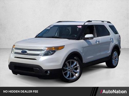 WHITE PLATINUM MET TRI-COAT 2015 Ford Explorer Limited