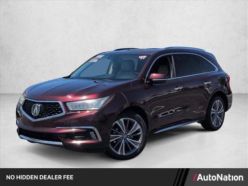 Dark Cherry Pearl 2017 Acura MDX 3.5L