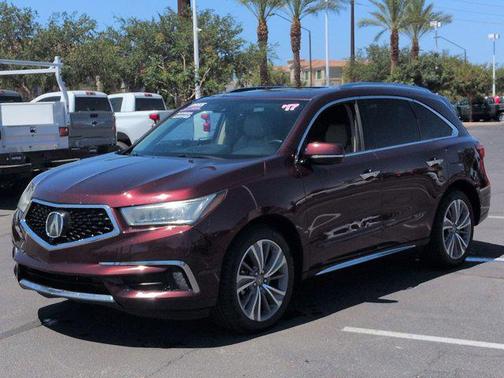 Dark Cherry Pearl 2017 Acura MDX 3.5L