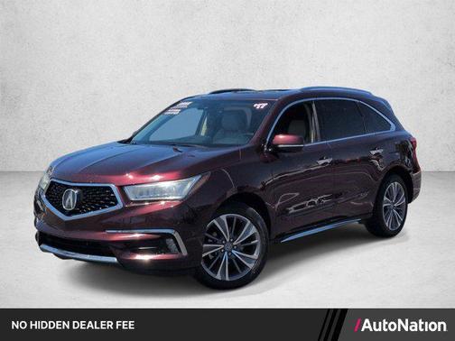 Dark Cherry Pearl 2017 Acura MDX 3.5L